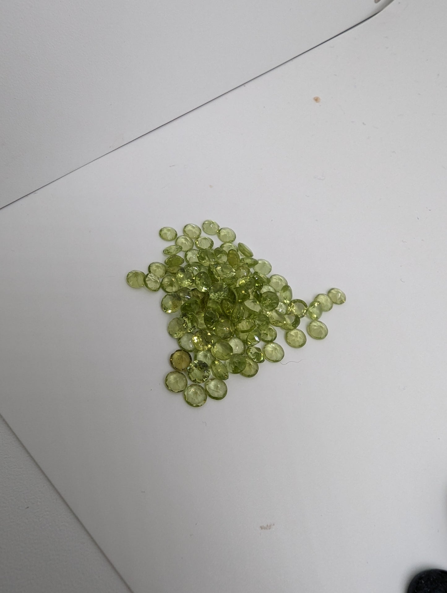 Peridot Calibrated Rounds - 4mm Facets