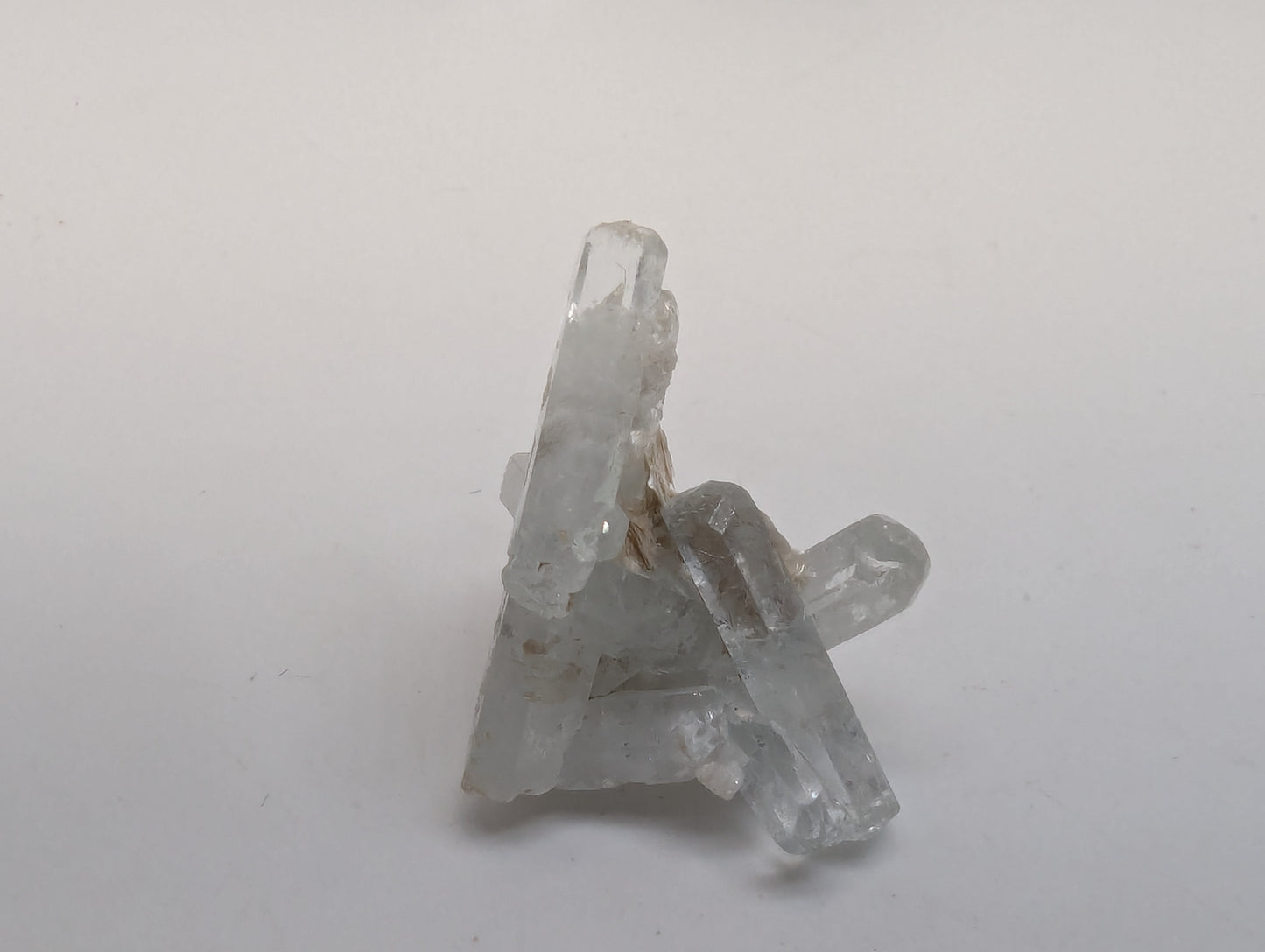 Aquamarine Cluster - Combined With Myca, Calcite, and Schorl - Thumbnail Specimen