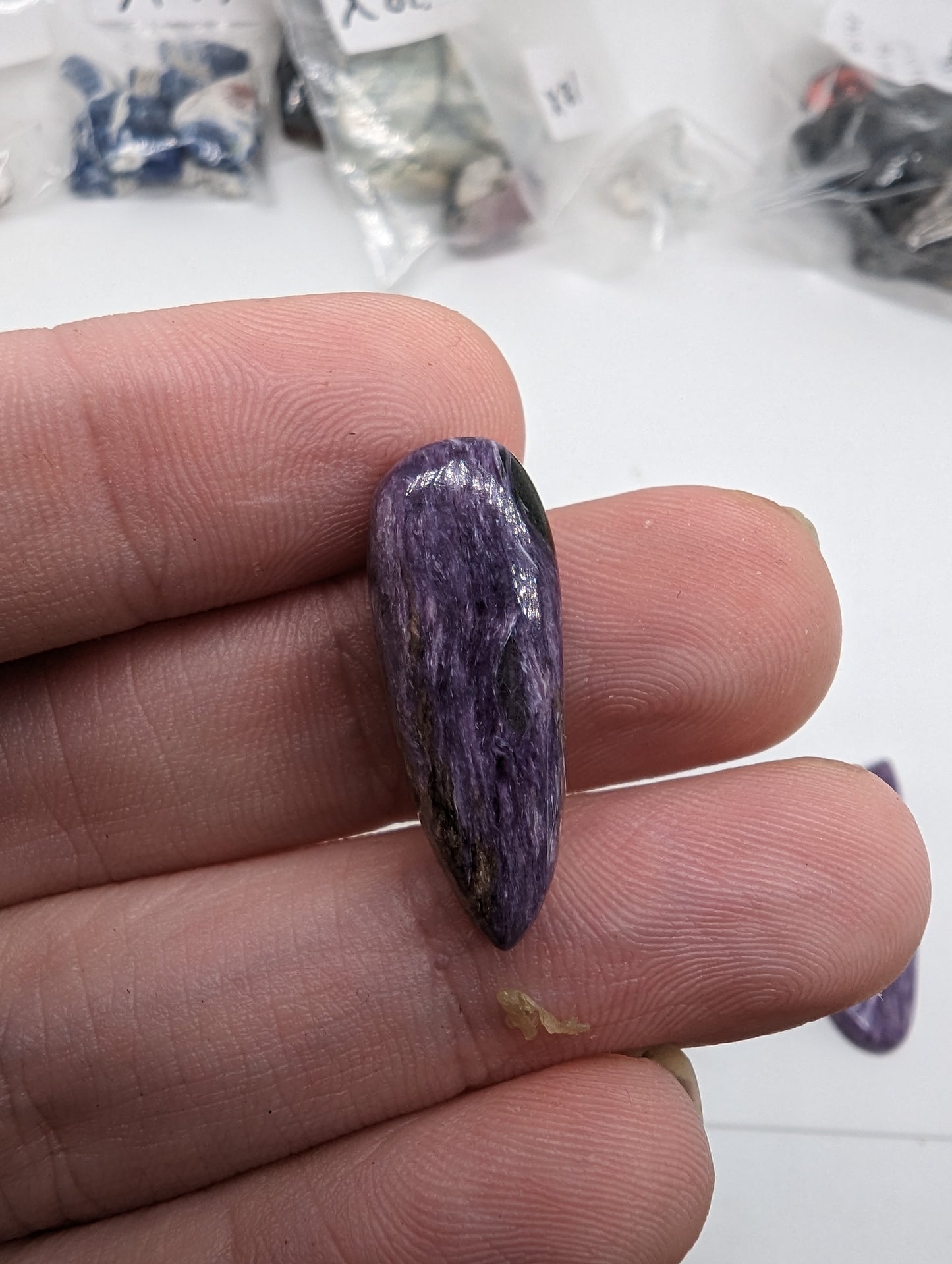 Charoite Cabochon Lot - 8pcs - 99.25cts(19.85g)