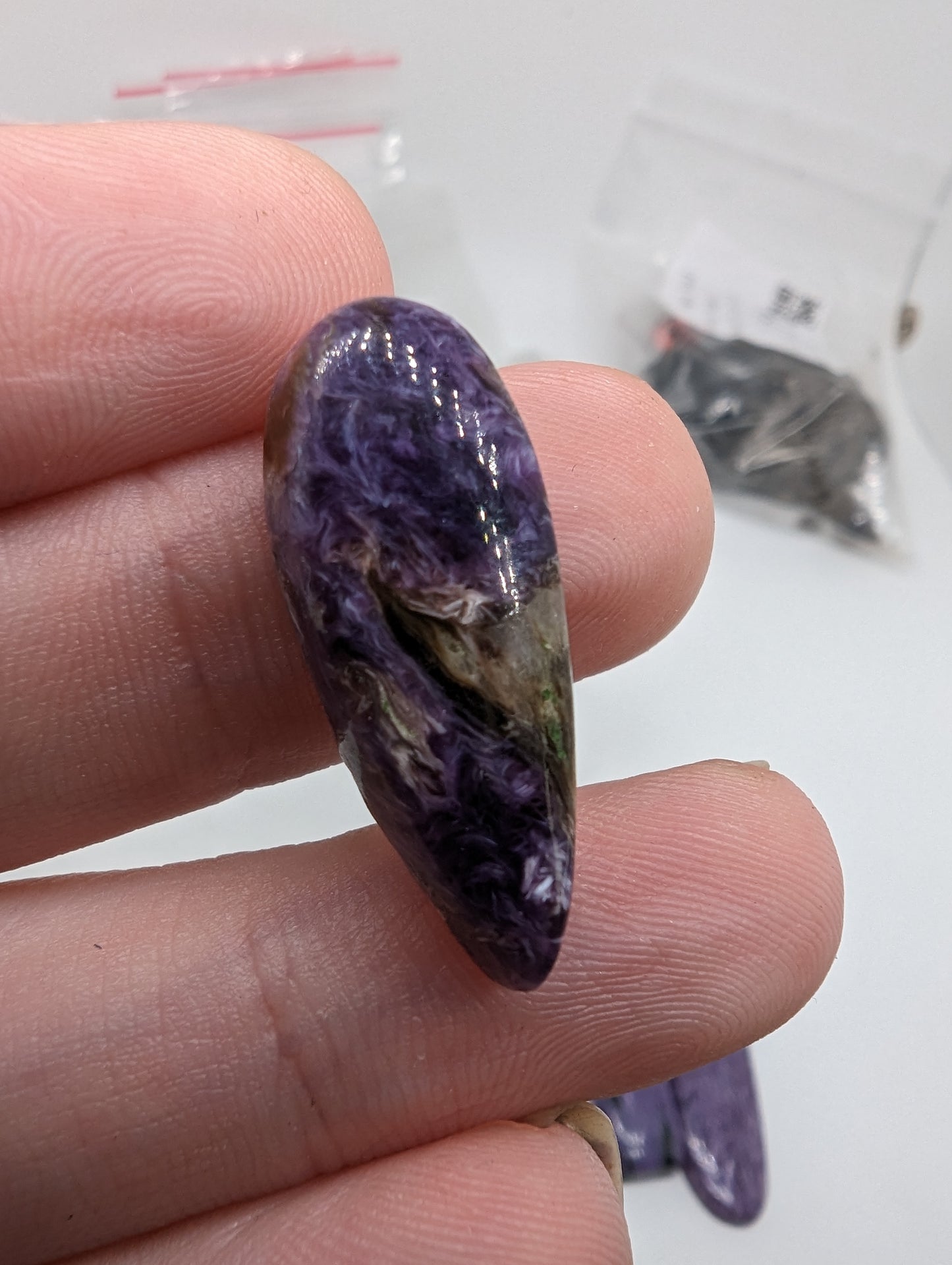 Charoite Cabochon Lot - 8pcs - 99.25cts(19.85g)