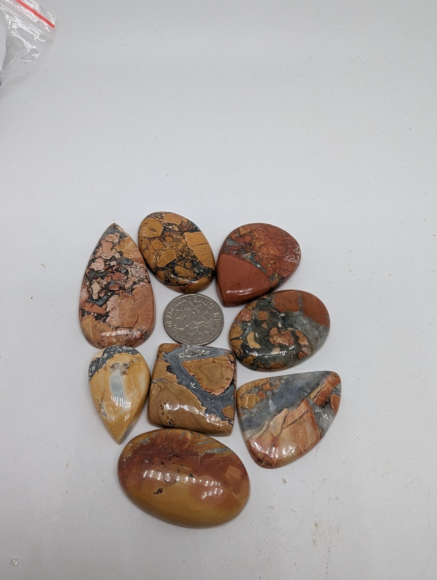 Maligano Jasper Lot - 8pcs - 295cts(59g)