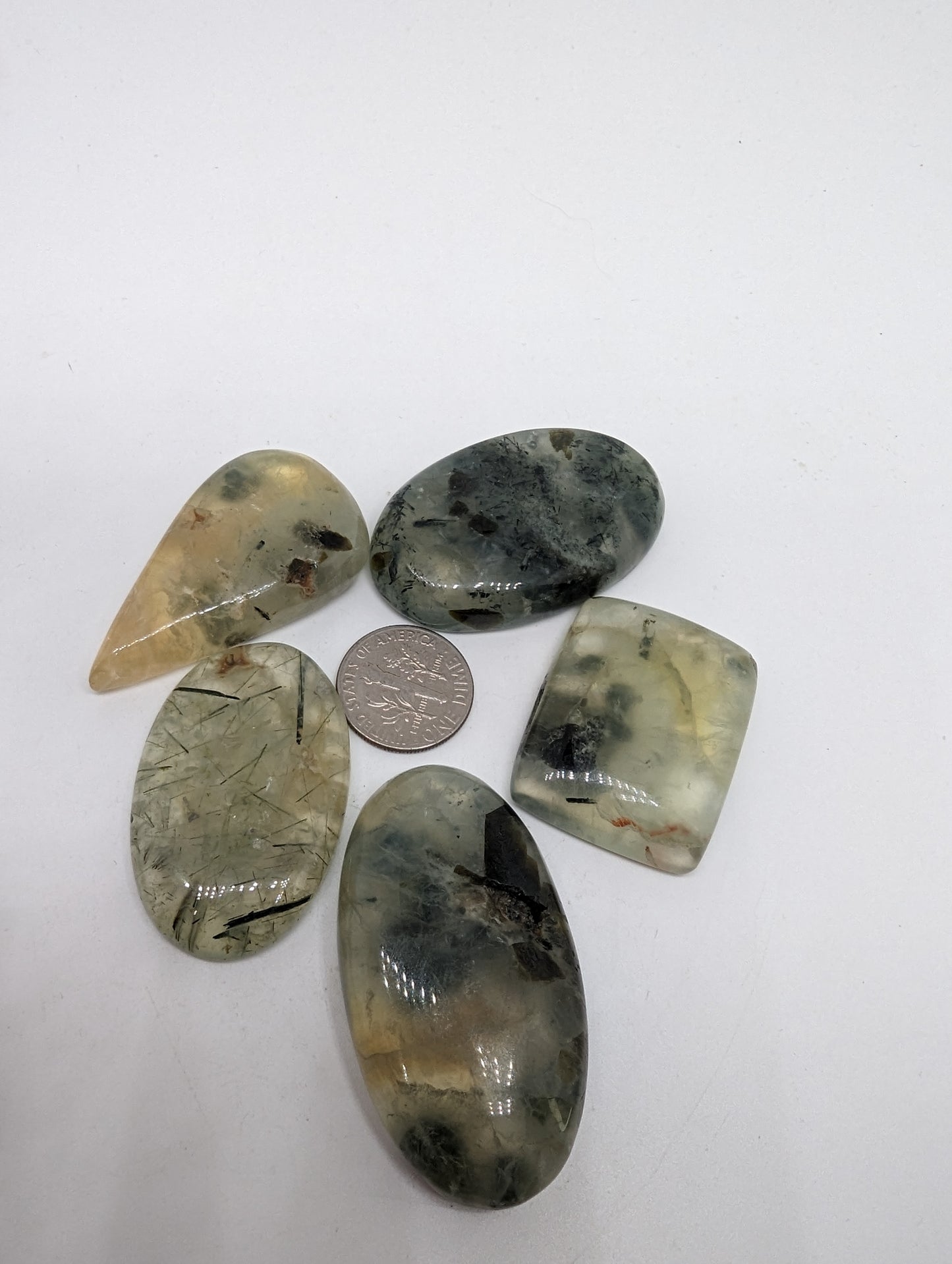 Prehnite - 5pcs - 432.35cts(86.47g)