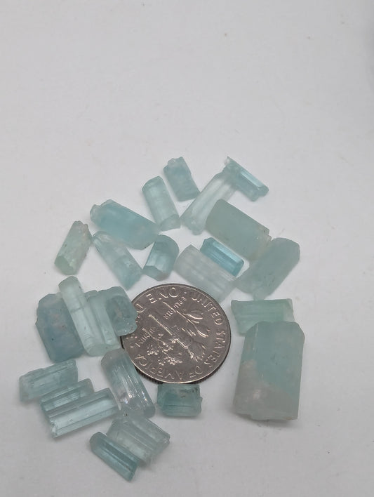 Aquamarine - 24pcs - 53.50cts(10.70g)