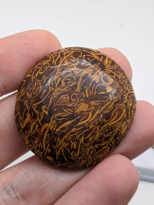 Calligraphy Jasper - 
71.80cts(14.37g) - 36mm