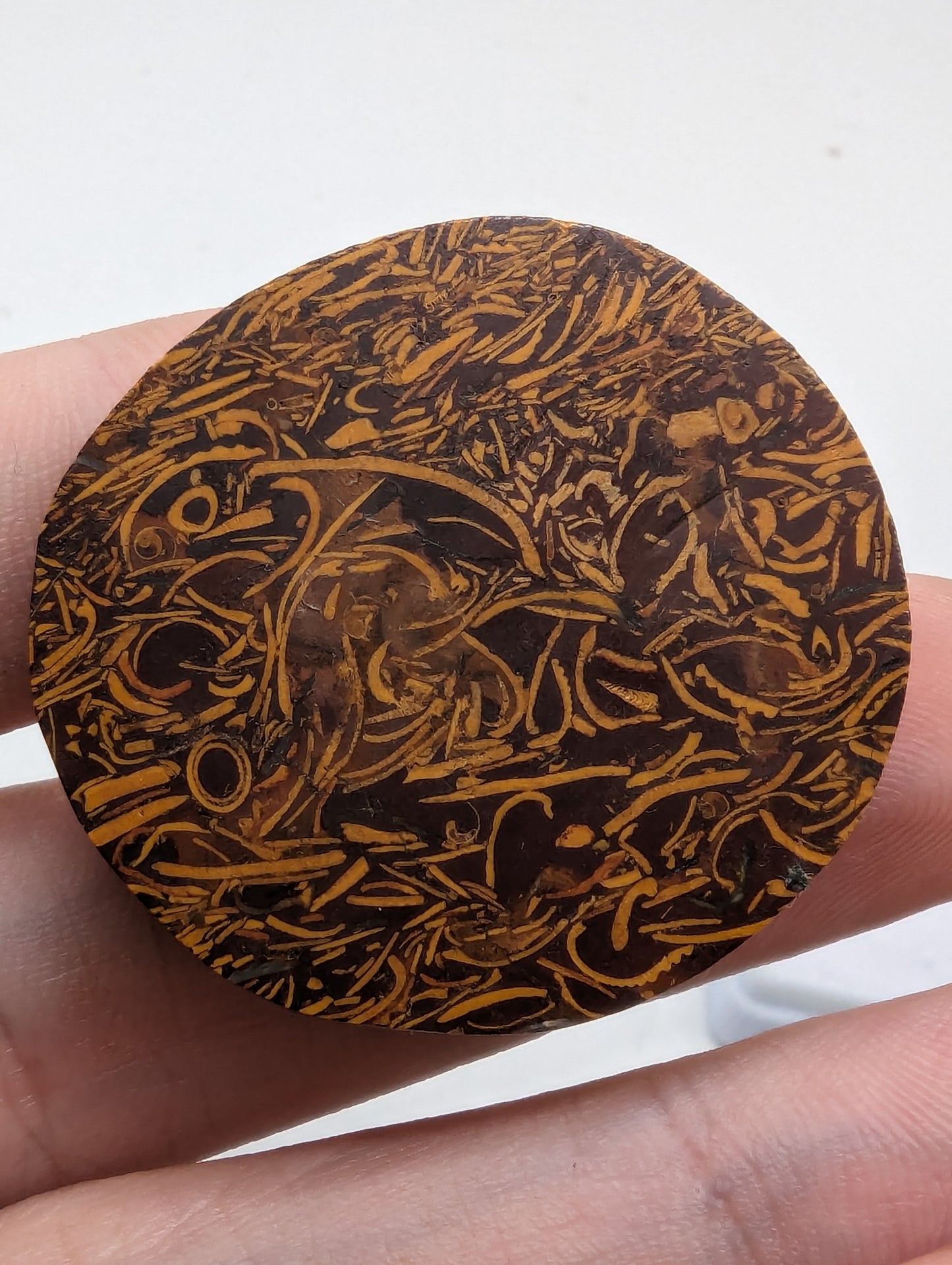 Calligraphy Jasper - 
71.80cts(14.37g) - 36mm