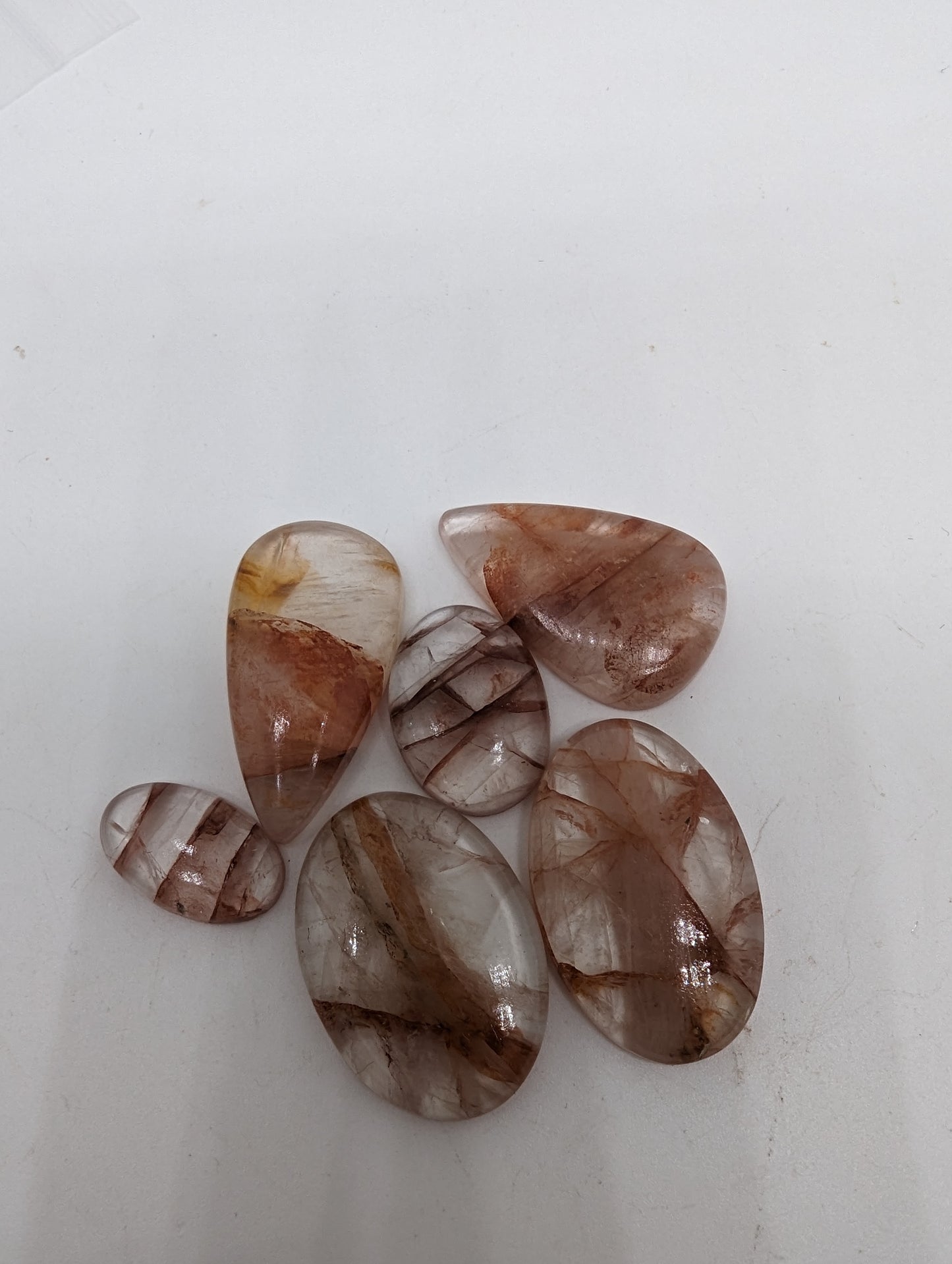 Hematoid Quartz - 6pcs - 131.25cts(26.25g)