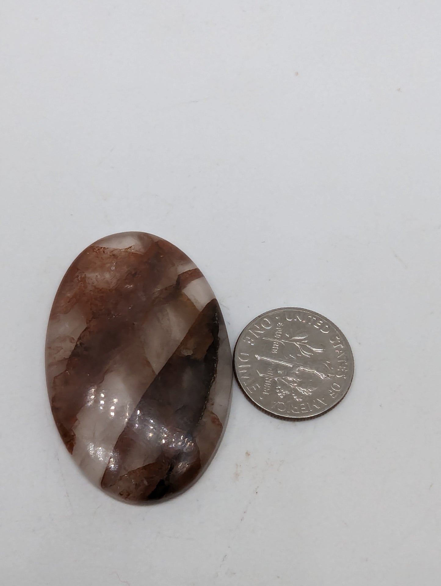 Hematoid Quartz Oval - 57.60cts(11.54g) - 44mm