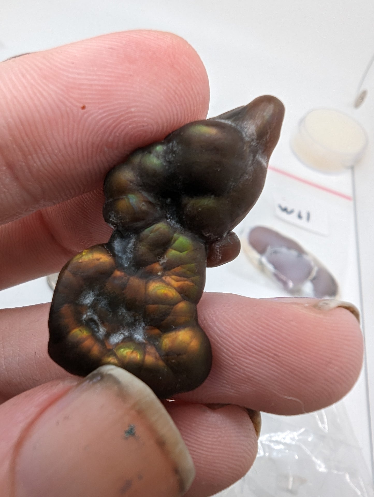 Fire Agate Cab - 29.55cts(5.93g) - 
38mm