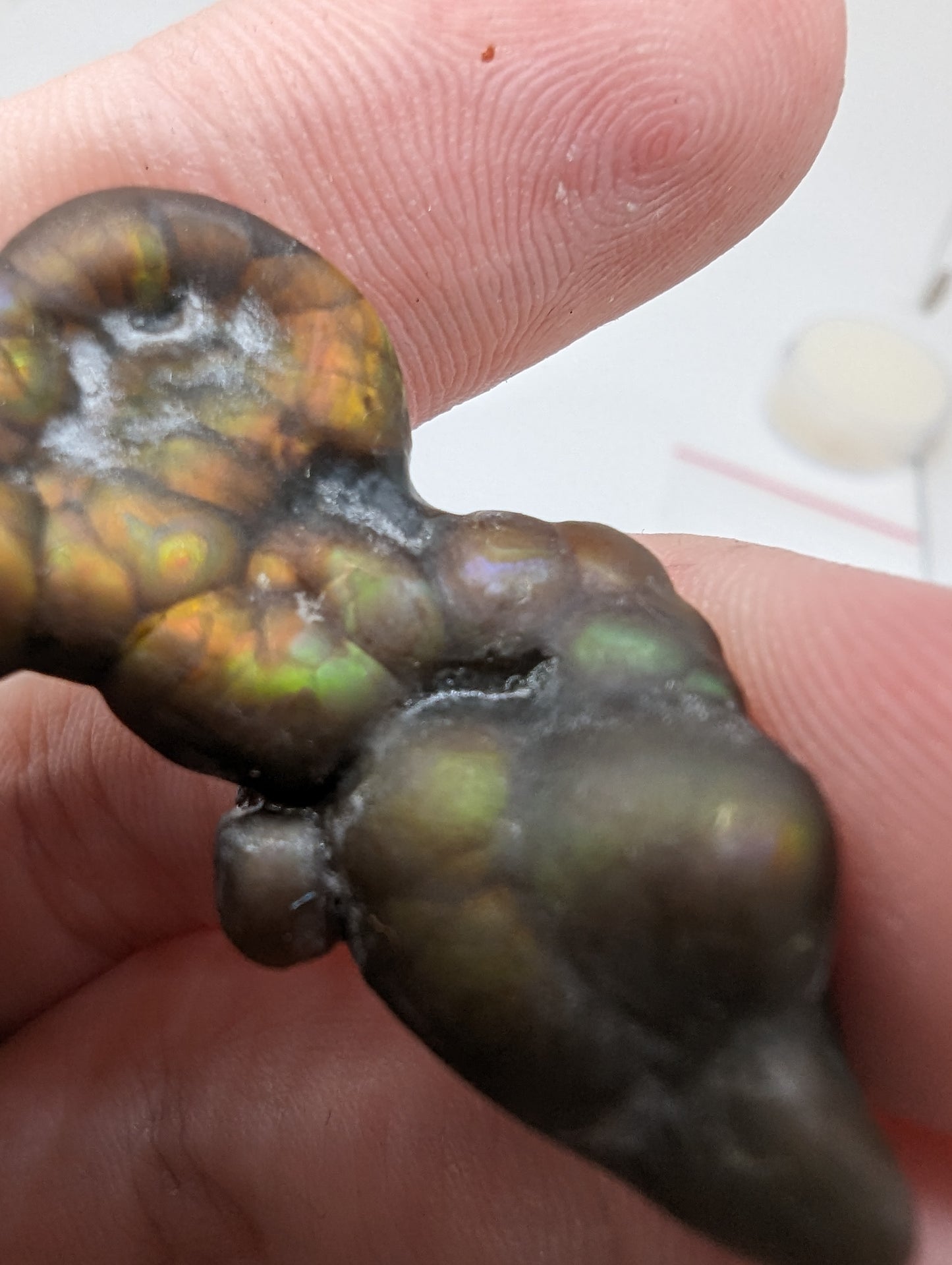 Fire Agate Cab - 29.55cts(5.93g) - 
38mm