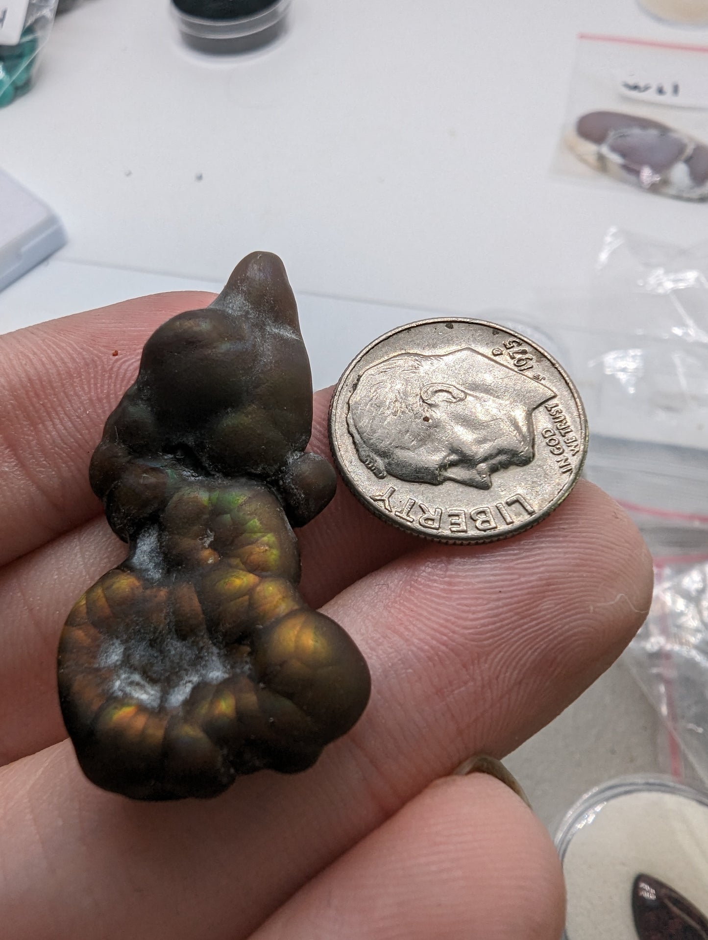 Fire Agate Cab - 29.55cts(5.93g) - 
38mm