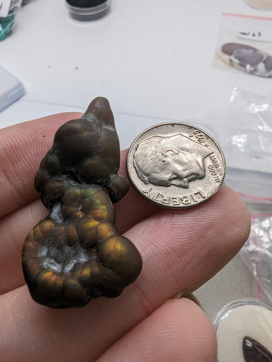 Fire Agate Cab - 29.55cts(5.93g) - 
38mm