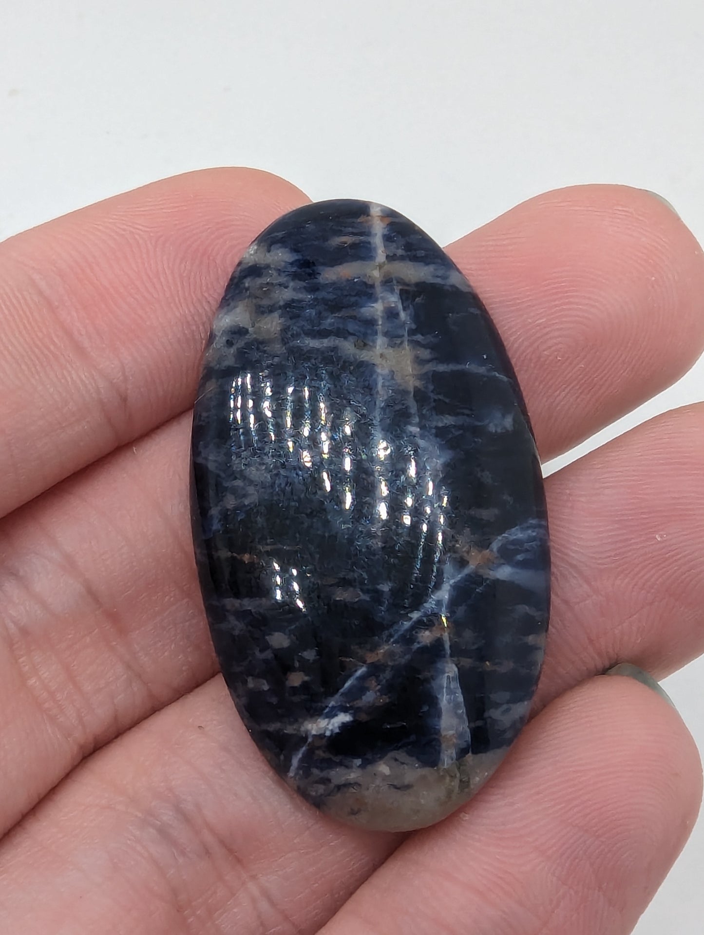 Sodalite Oval - 45.95cts(9.19g)-
42mm*23mm*6mm