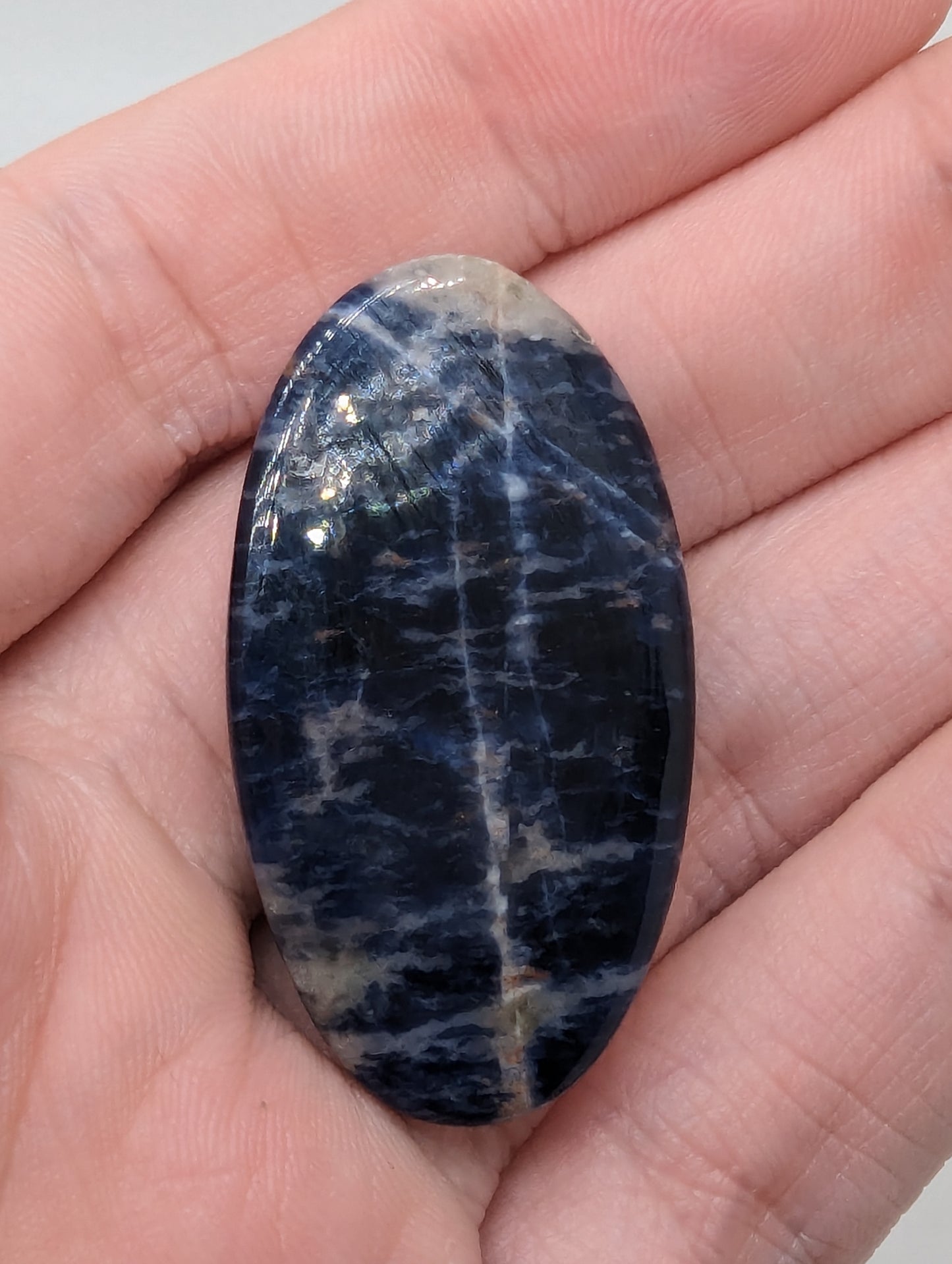 Sodalite Oval - 45.95cts(9.19g)-
42mm*23mm*6mm