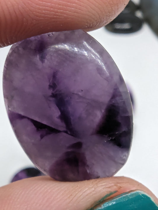 Star Amethyst (trapiche) Cabochon Lot
15 pcs - 264.65cts(52.94g)