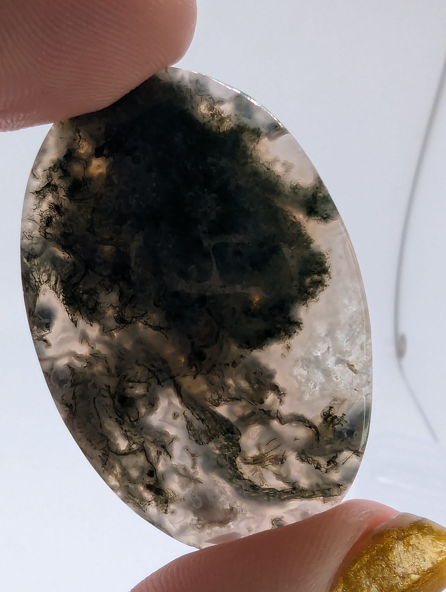 Moss Agate Oval - Large - 63.20cts(12.64g) - 46*31*6mm - V51