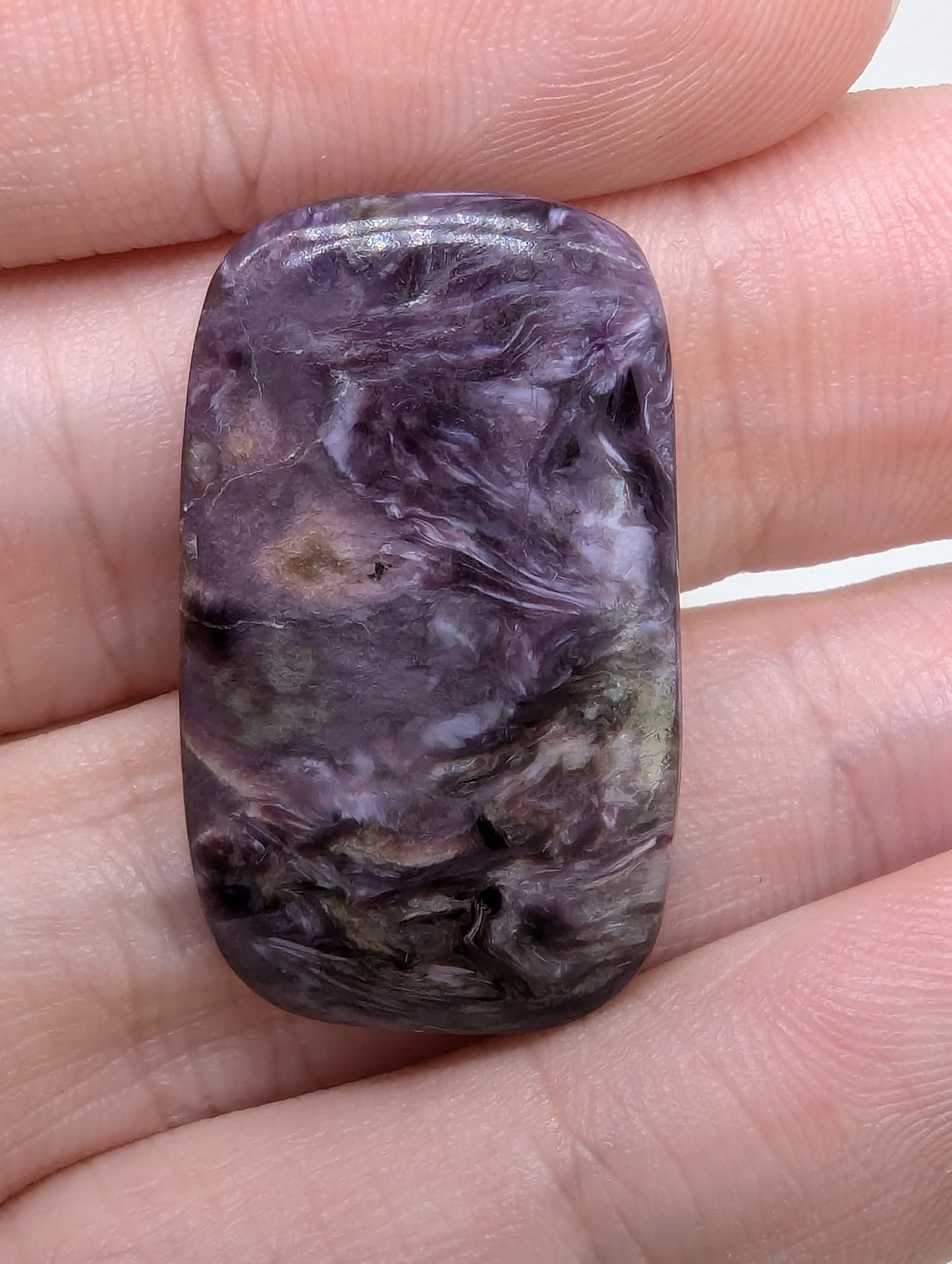 Charoite Cabochon Lot - 5pcs - Rectangles - 105.60cts(21.12g) - V52