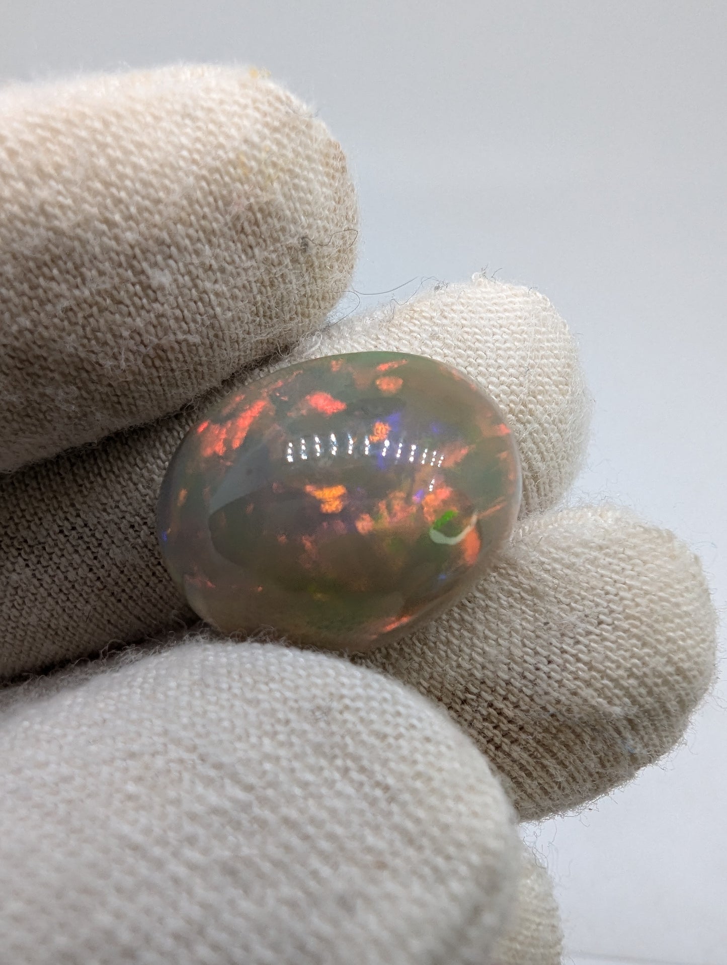 Ethiopian Welo Opal Cab - Large Oval - High Dome - 18*14mm - 14cts - OPP4