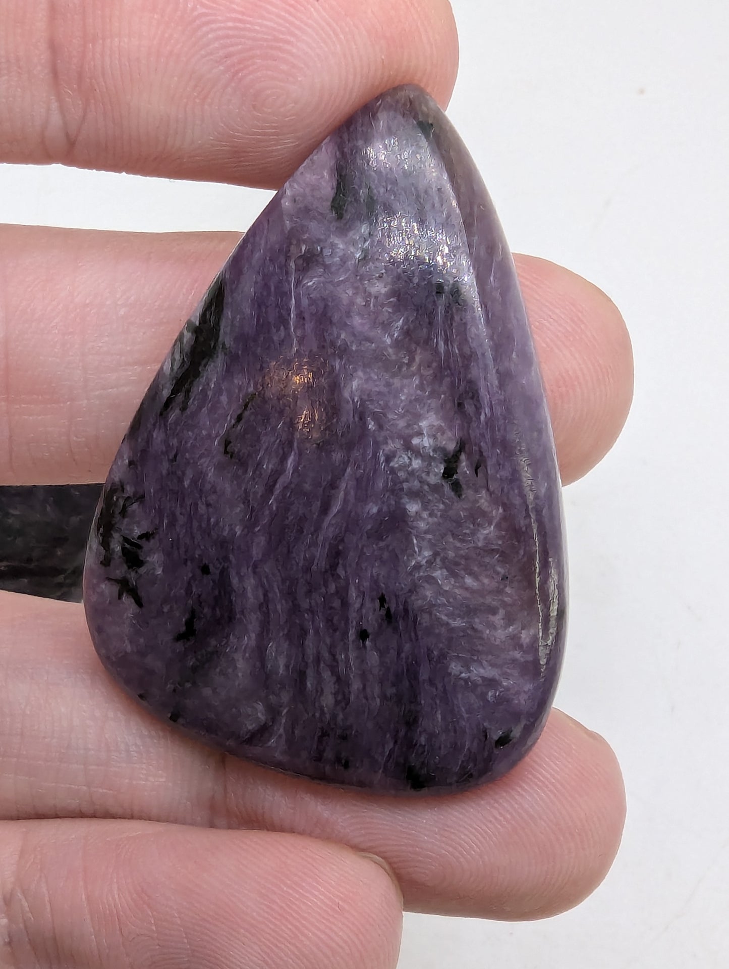 Charoite Cabochons - 2pcs - Pears - 138.95cts(27.79g) - V58