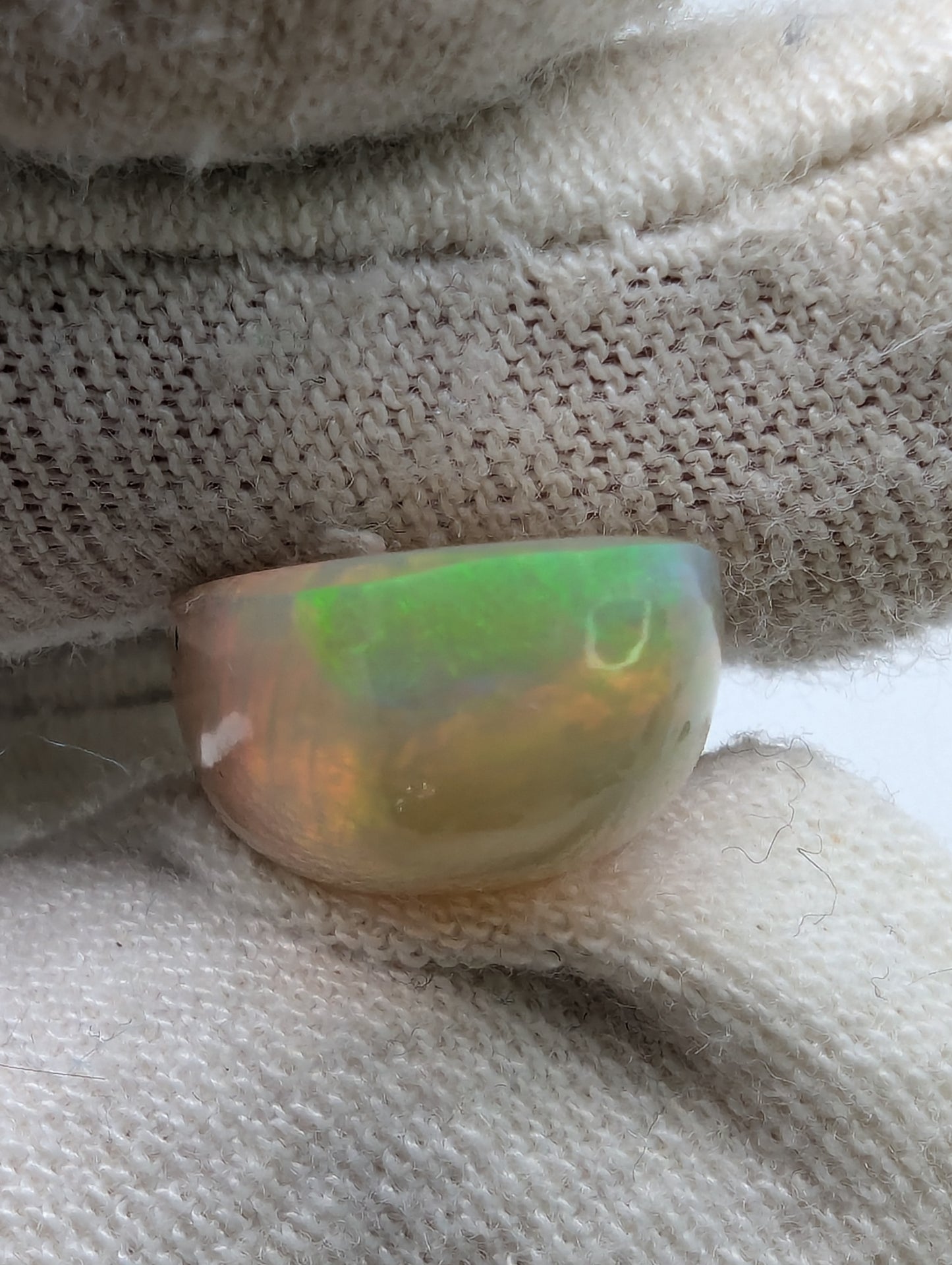 Ethiopian Welo Opal Cab - Elongated Oval -  24*12mm - 13cts - OPP11