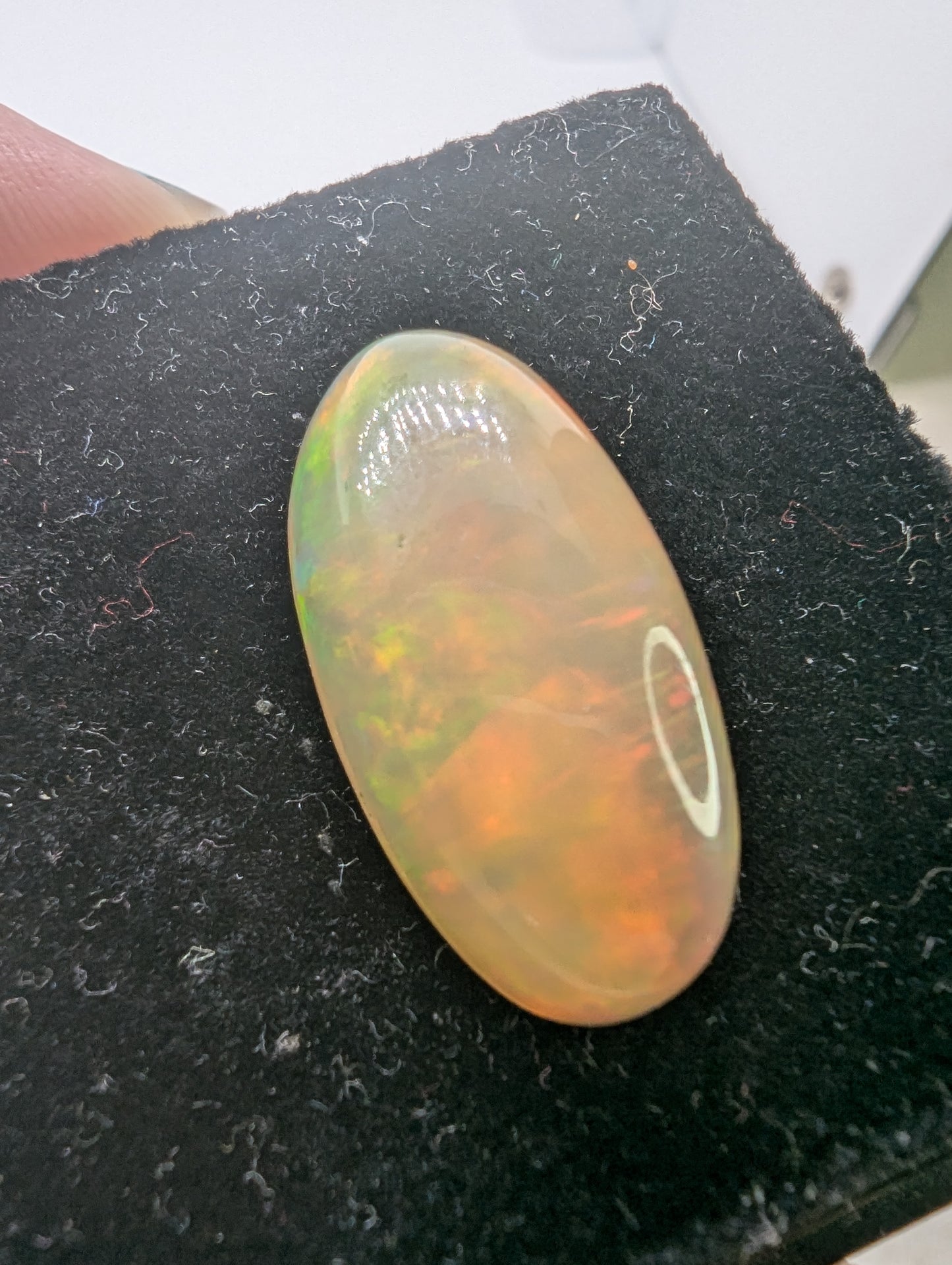 Ethiopian Welo Opal Cab - Elongated Oval -  24*12mm - 13cts - OPP11