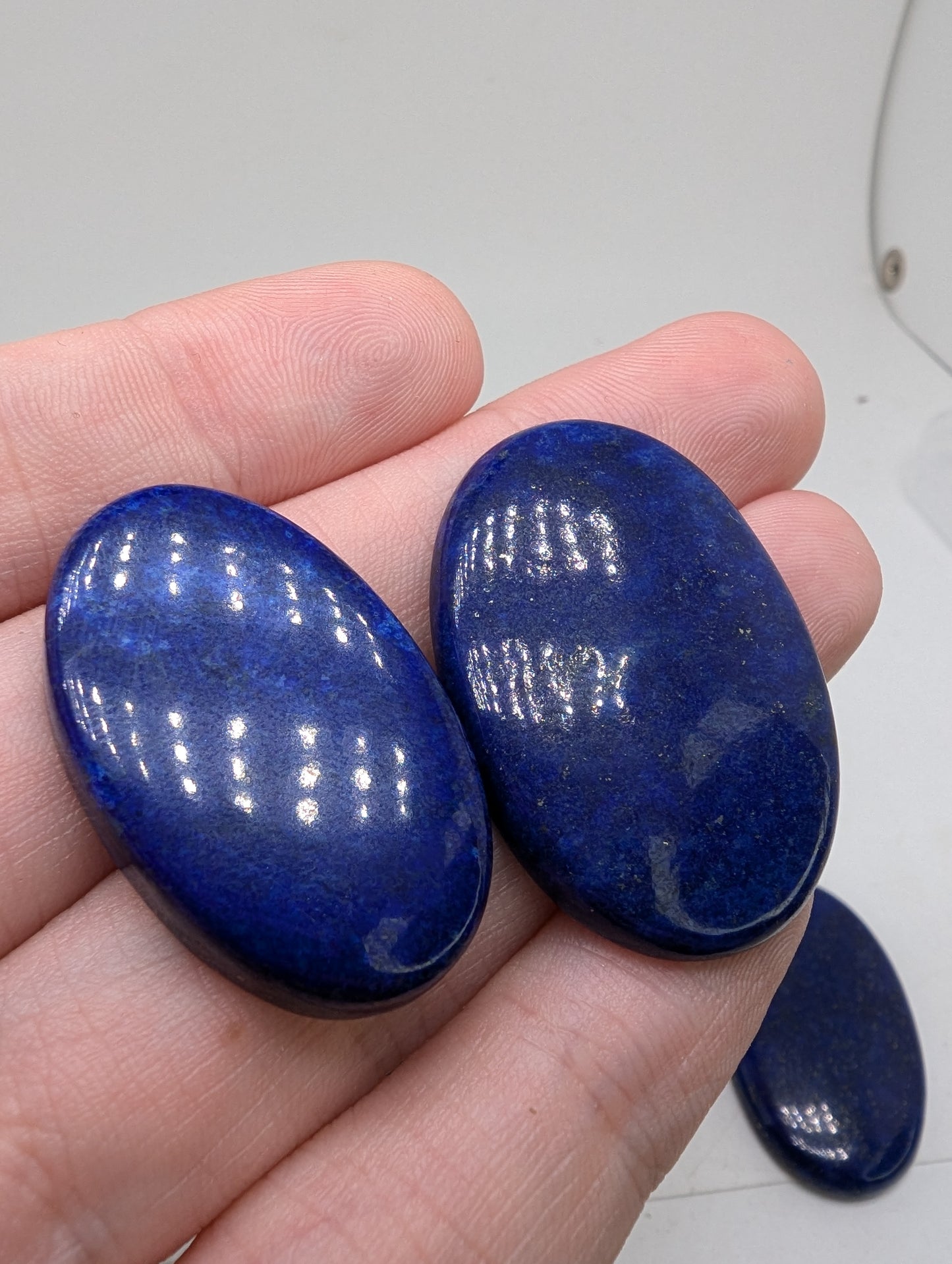 Lapis Lazuli Cabochon Lot - 13pcs - 439.75cts(87.95g) - 20-50mm - V59