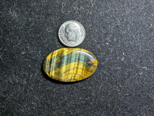 Blue Tigers Eye - Oval - 23.95cts(4.8g) - 34*22*3.5mm - U68