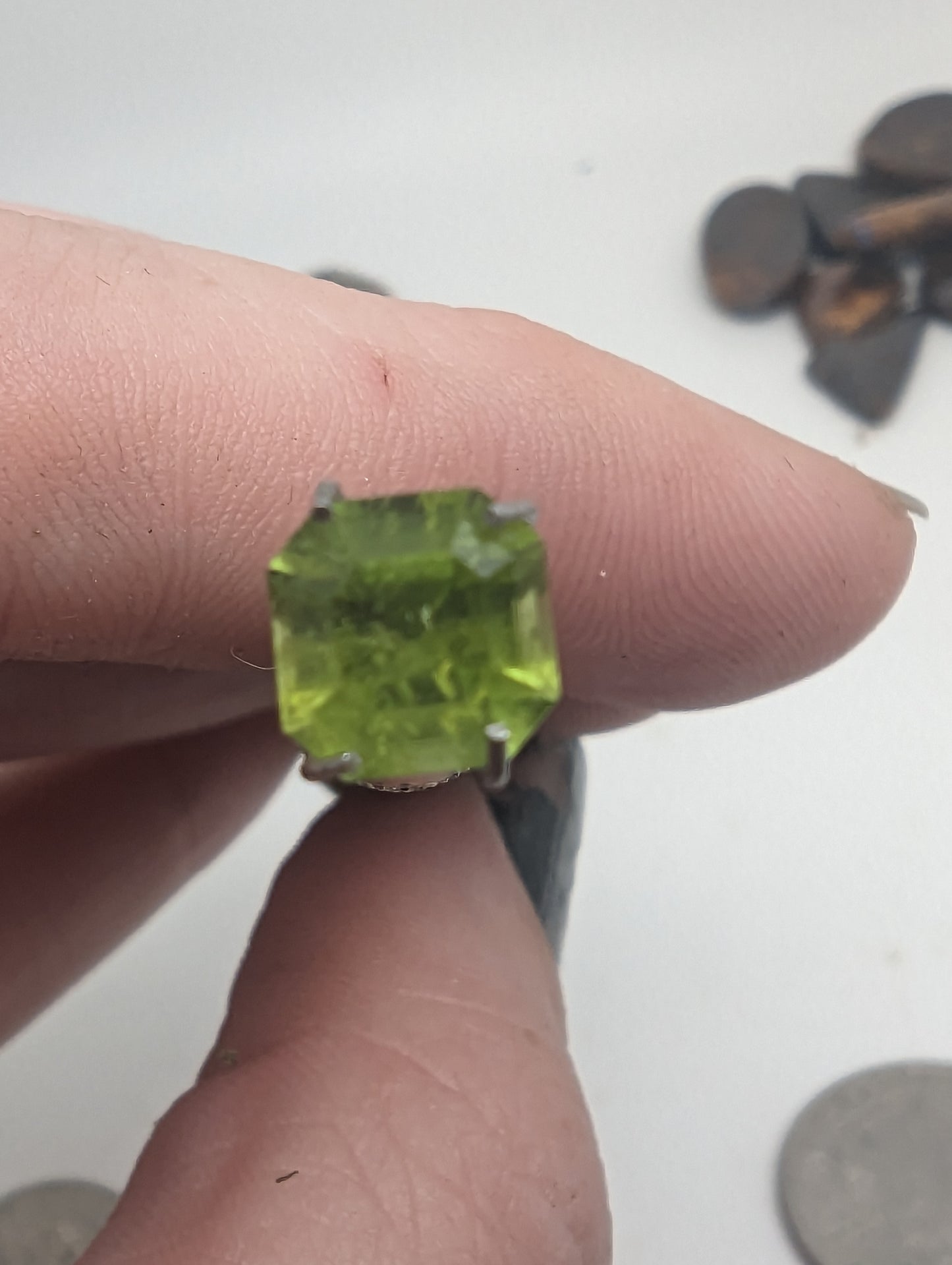 Peridot Facet Lot - 5pcs - 4.75cts - Whole Lot