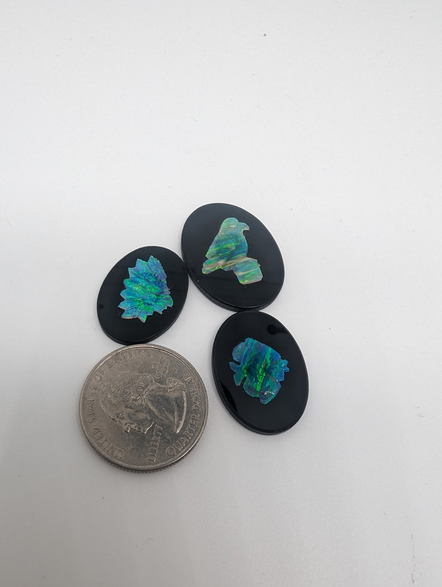 Ethiopian Welo Opal Carvings on Backing