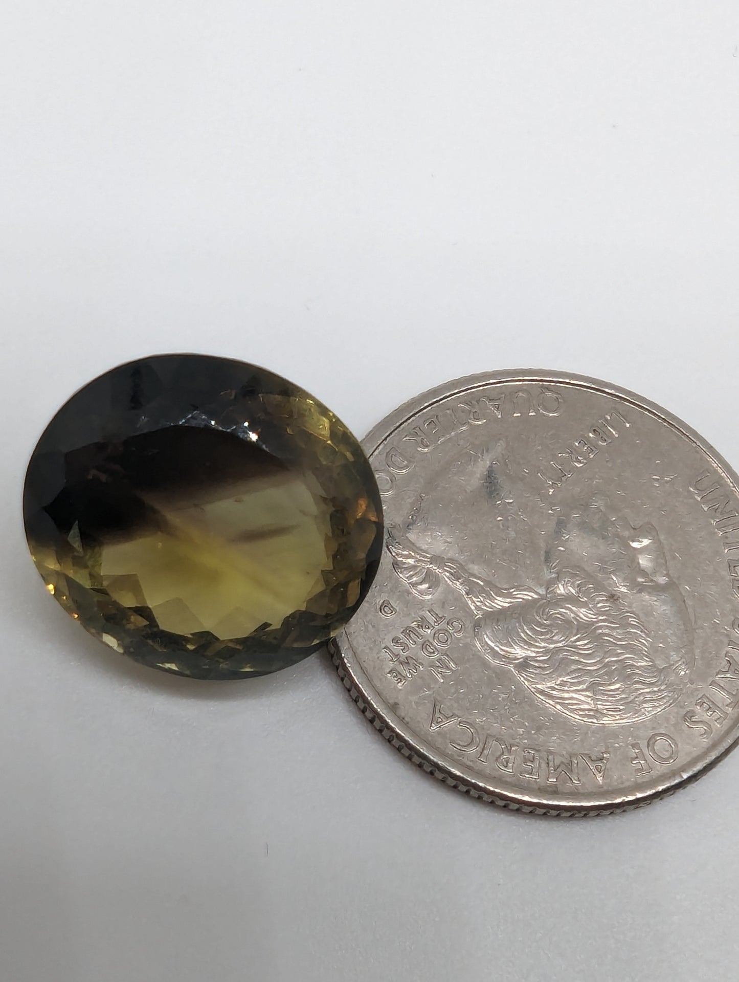 Smokey Citrine - Large Half and Half Facet - 19.75cts