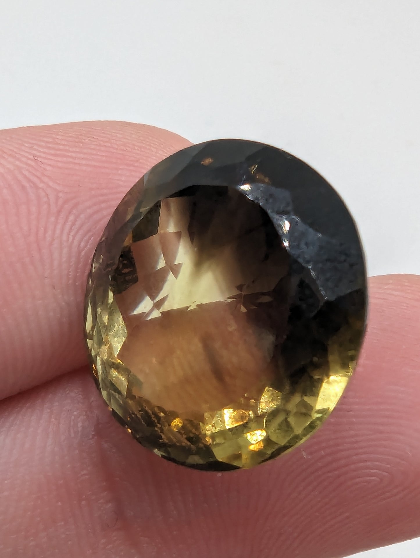 Smokey Citrine - Large Half and Half Facet - 19.75cts