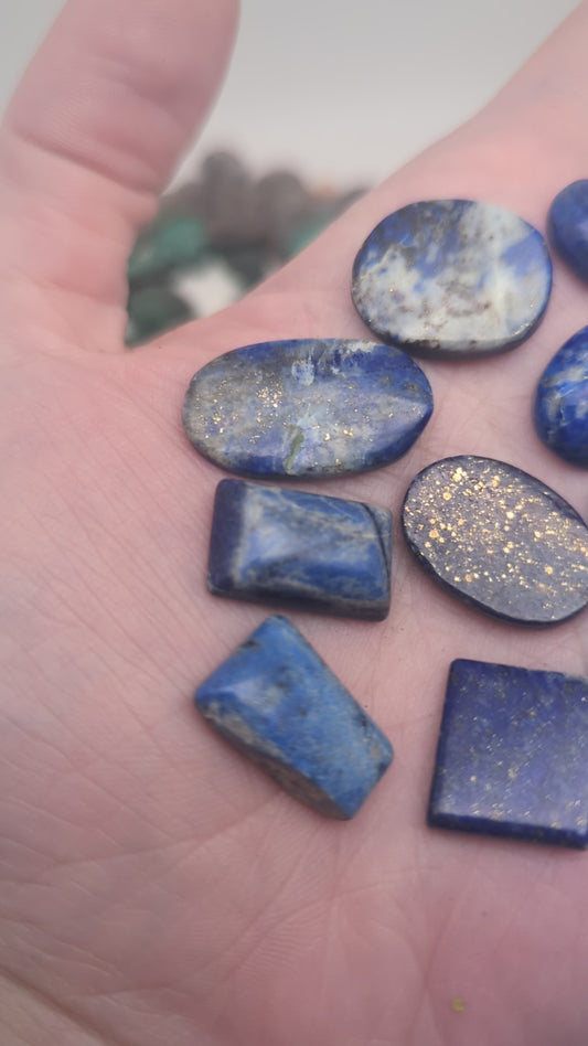 Lapis Lazuli Cabochon Lot - 10pcs - 23g(115cts)