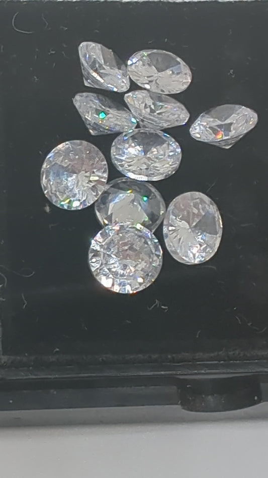 Moissanite Round Facets - 8mm