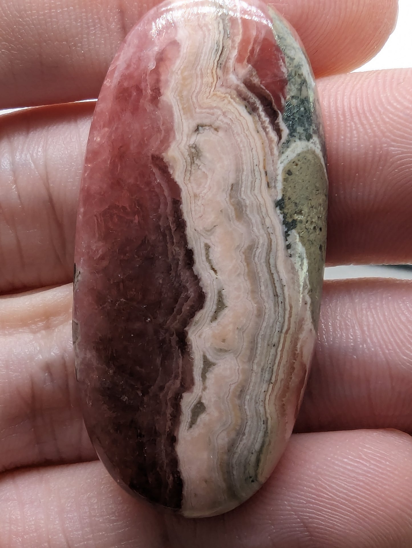 Rhodochrosite 🥓 - 86.90cts(17.40g) - 46mm