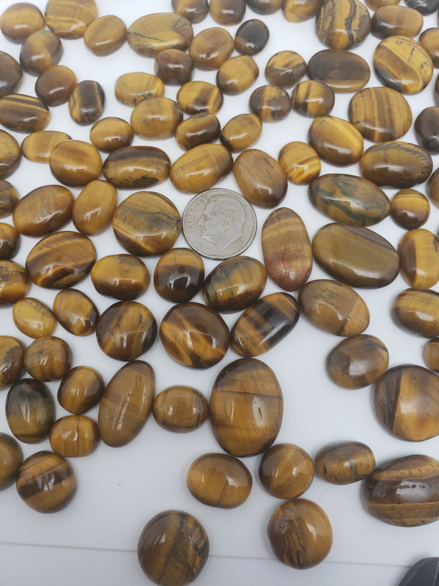 Tigers Eye Cabs - 10-25mm - All Flashy - Wholesale Jewelry Supply