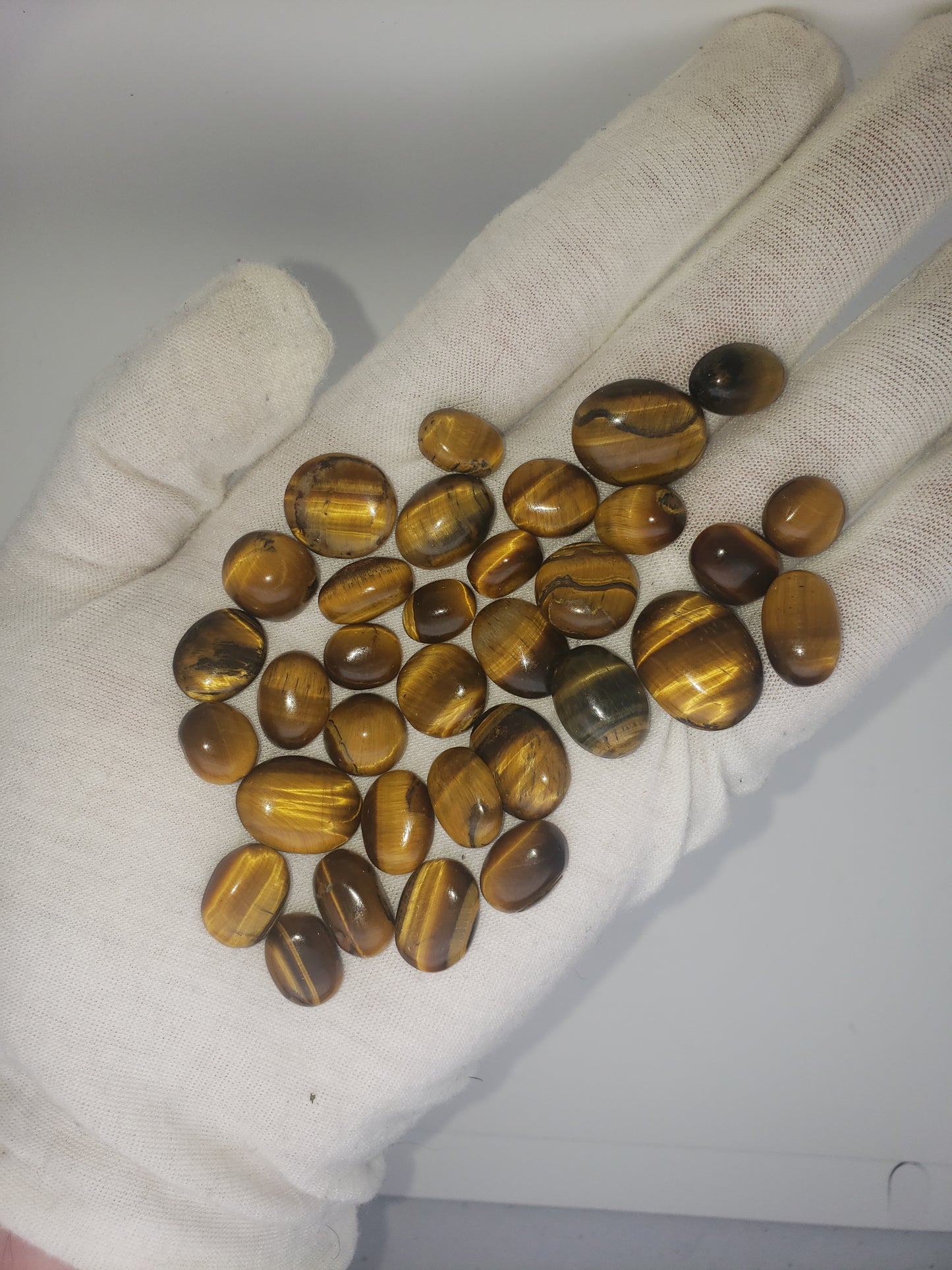 Tigers Eye Cabs - 10-25mm - All Flashy - Wholesale Jewelry Supply