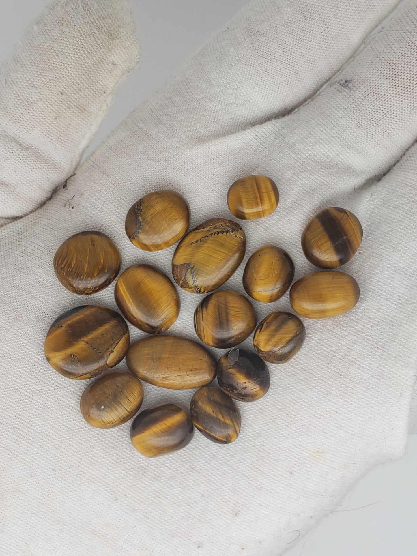 Tigers Eye Cabs - 10-25mm - All Flashy - Wholesale Jewelry Supply