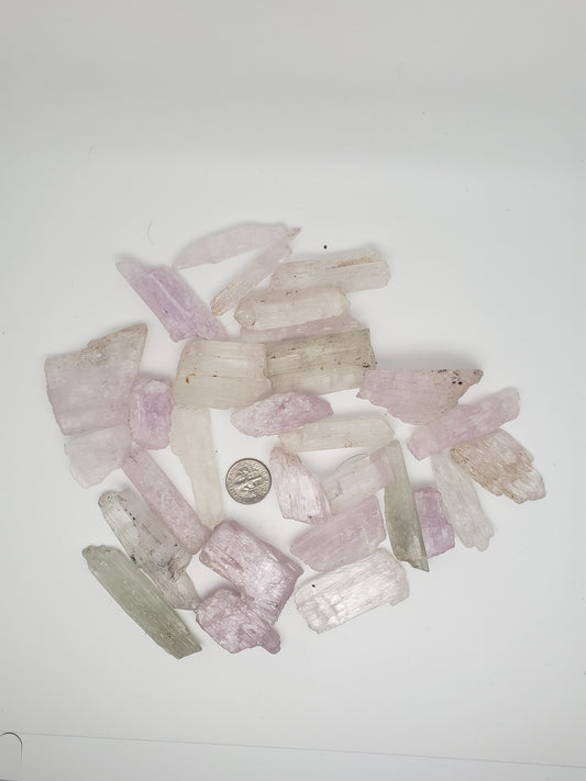 Kunzite Raw Crystal Shards - Large size