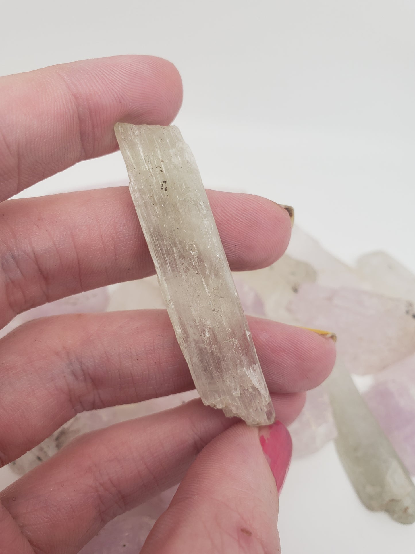 Kunzite Raw Crystal Shards - Large size