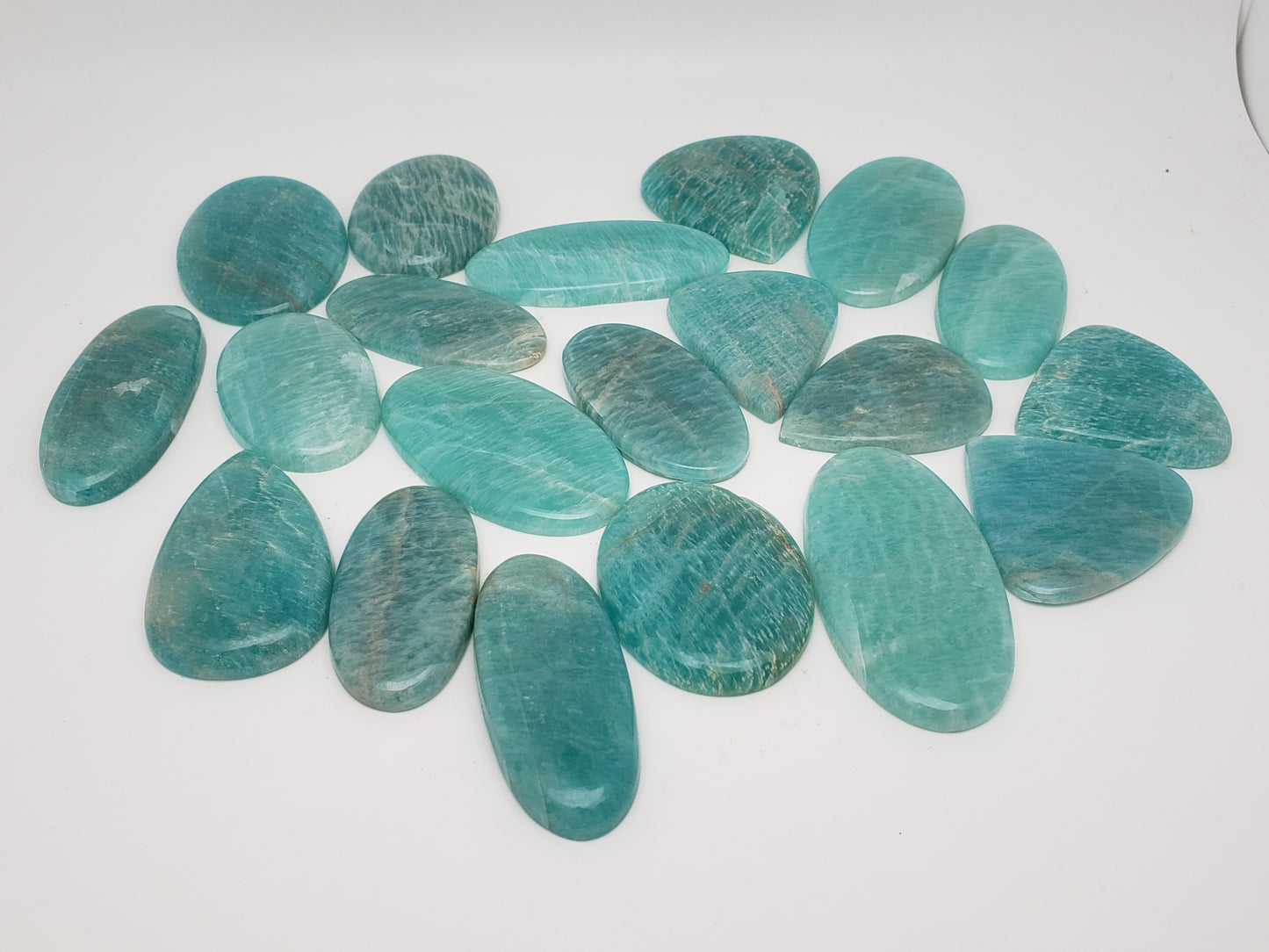 Amazonite Cabochons - Large to Palm Size