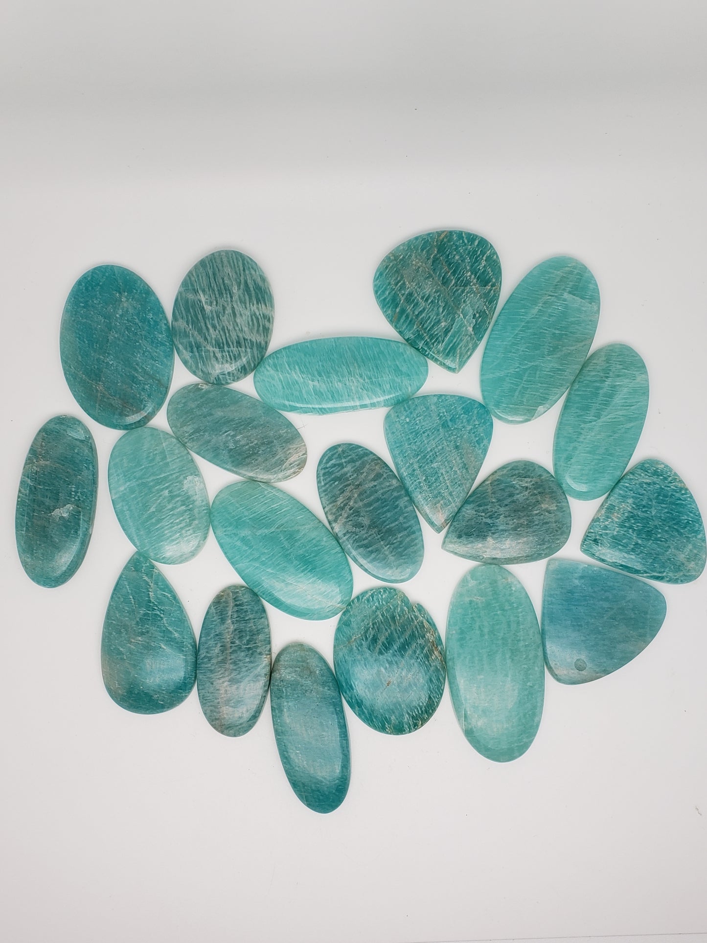 Amazonite Cabochons - Large to Palm Size