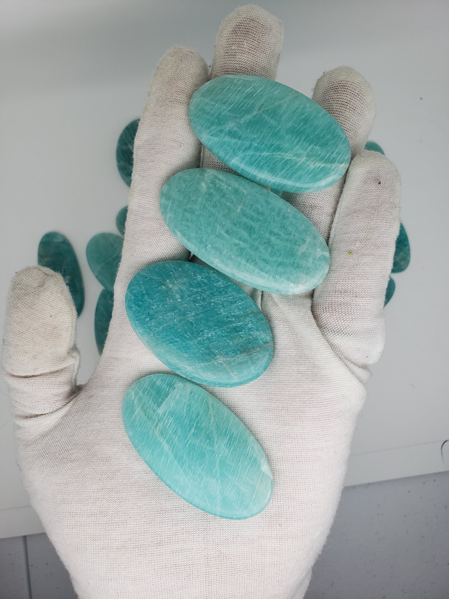 Amazonite Cabochons - Large to Palm Size