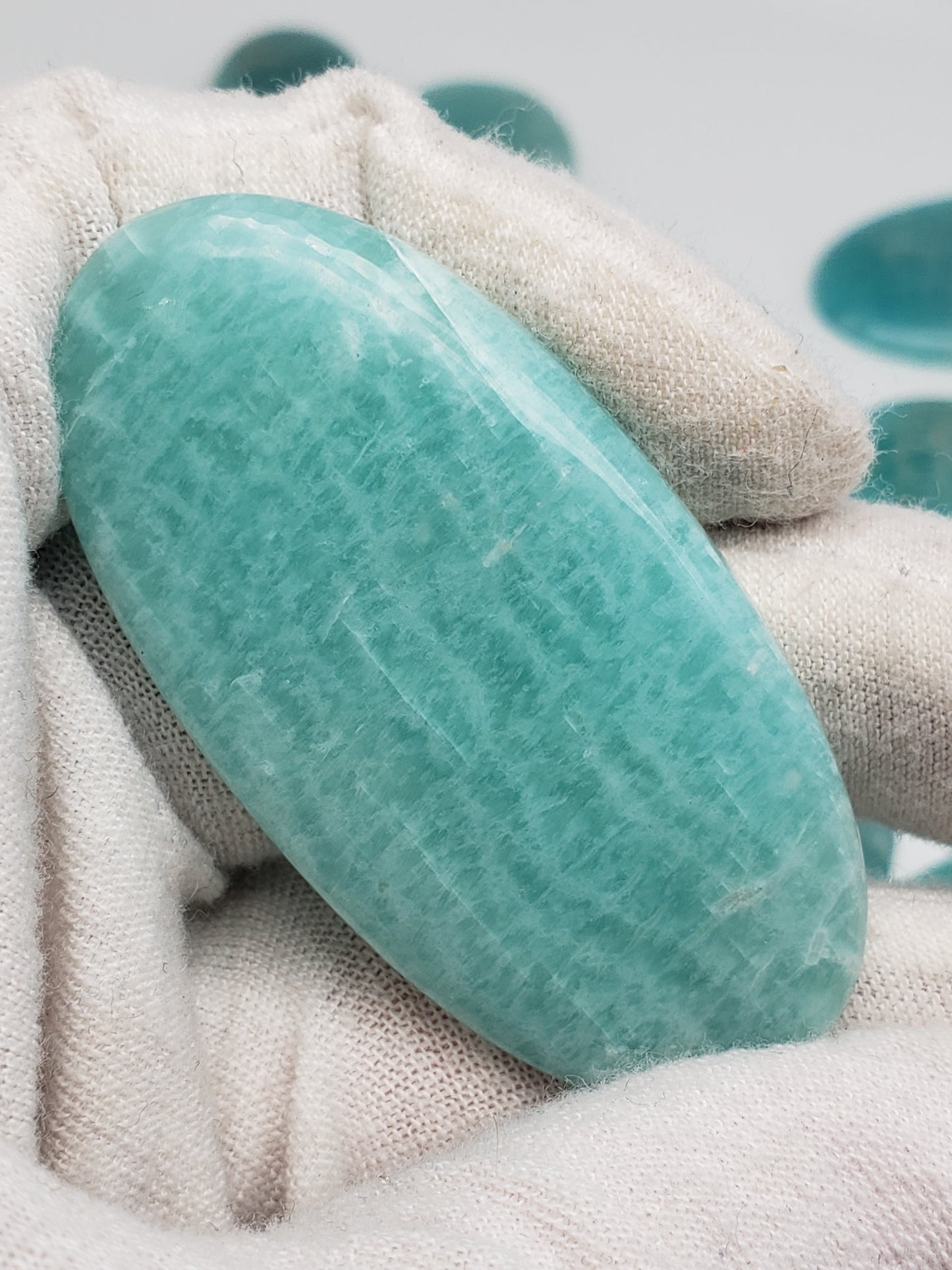 Amazonite Cabochons - Large to Palm Size