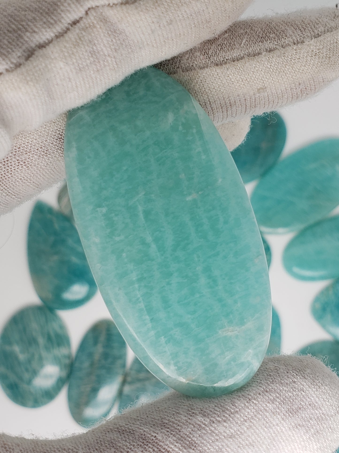 Amazonite Cabochons - Large to Palm Size