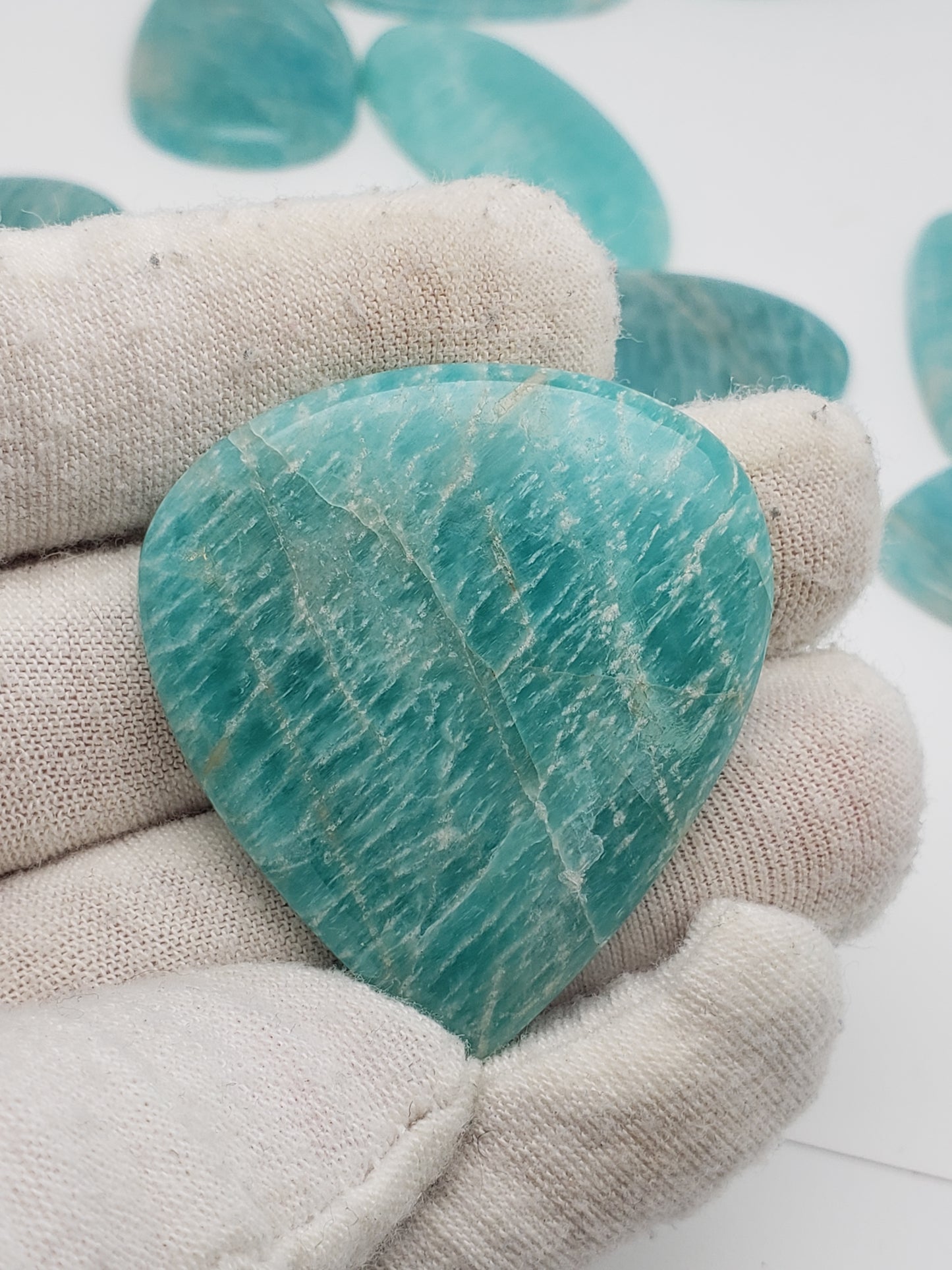 Amazonite Cabochons - Large to Palm Size