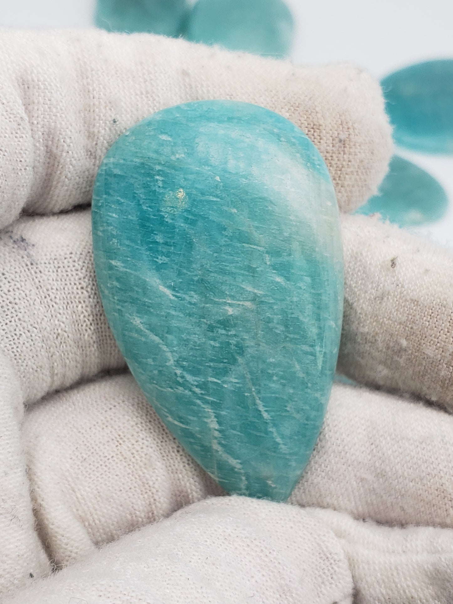 Amazonite Cabochons - Large to Palm Size