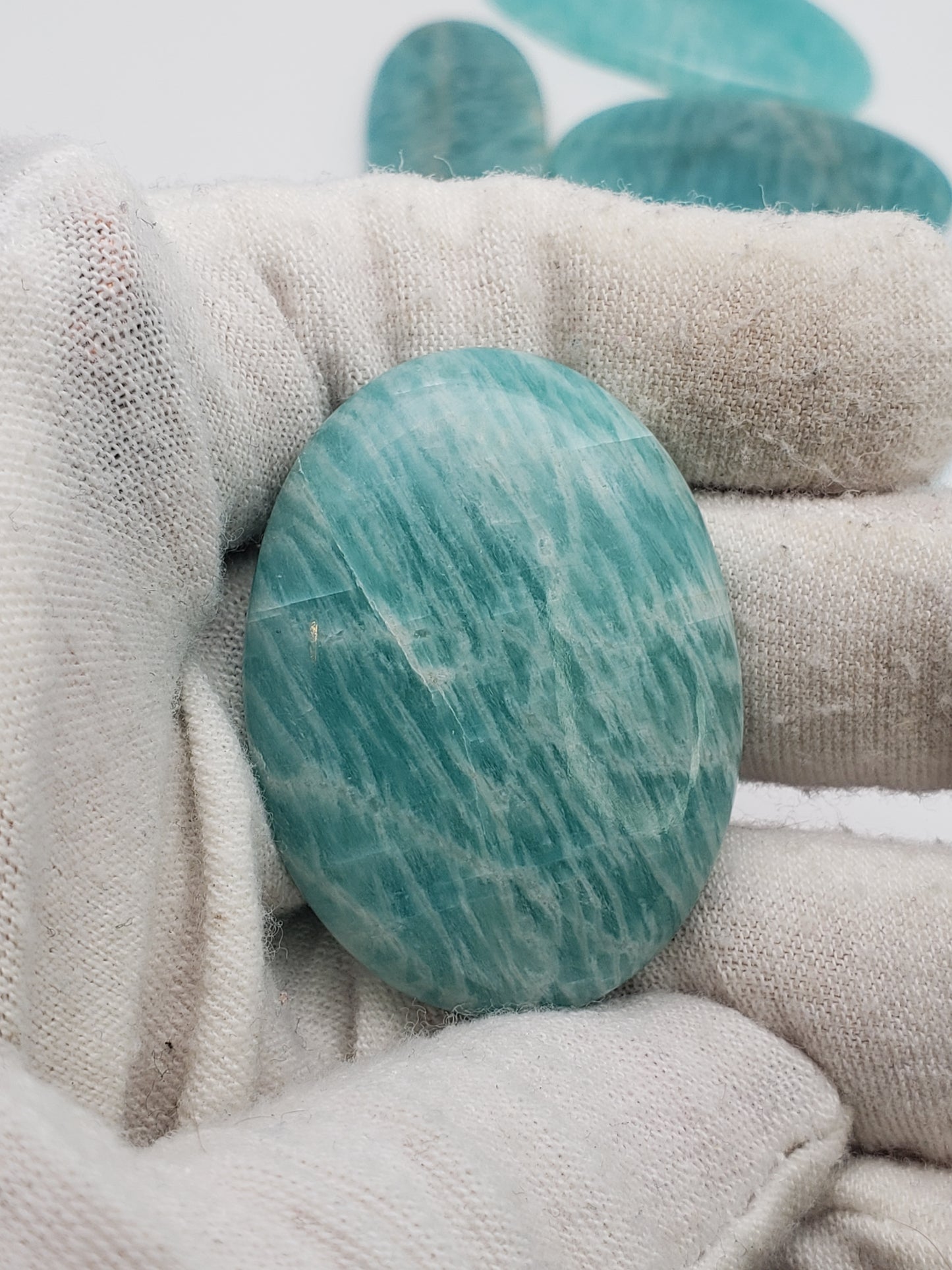 Amazonite Cabochons - Large to Palm Size