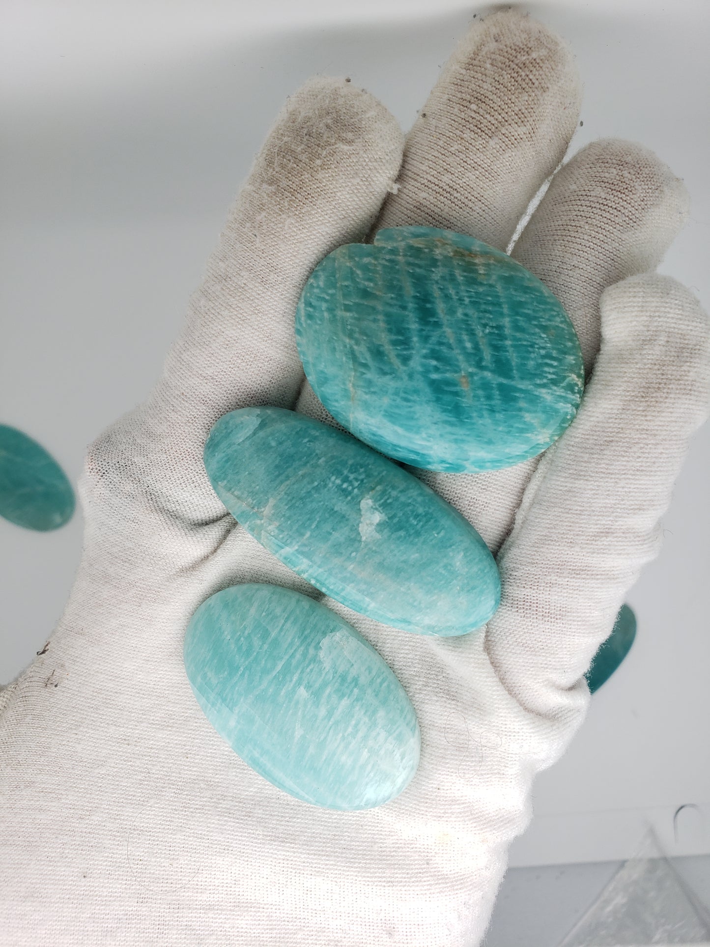 Amazonite Cabochons - Large to Palm Size