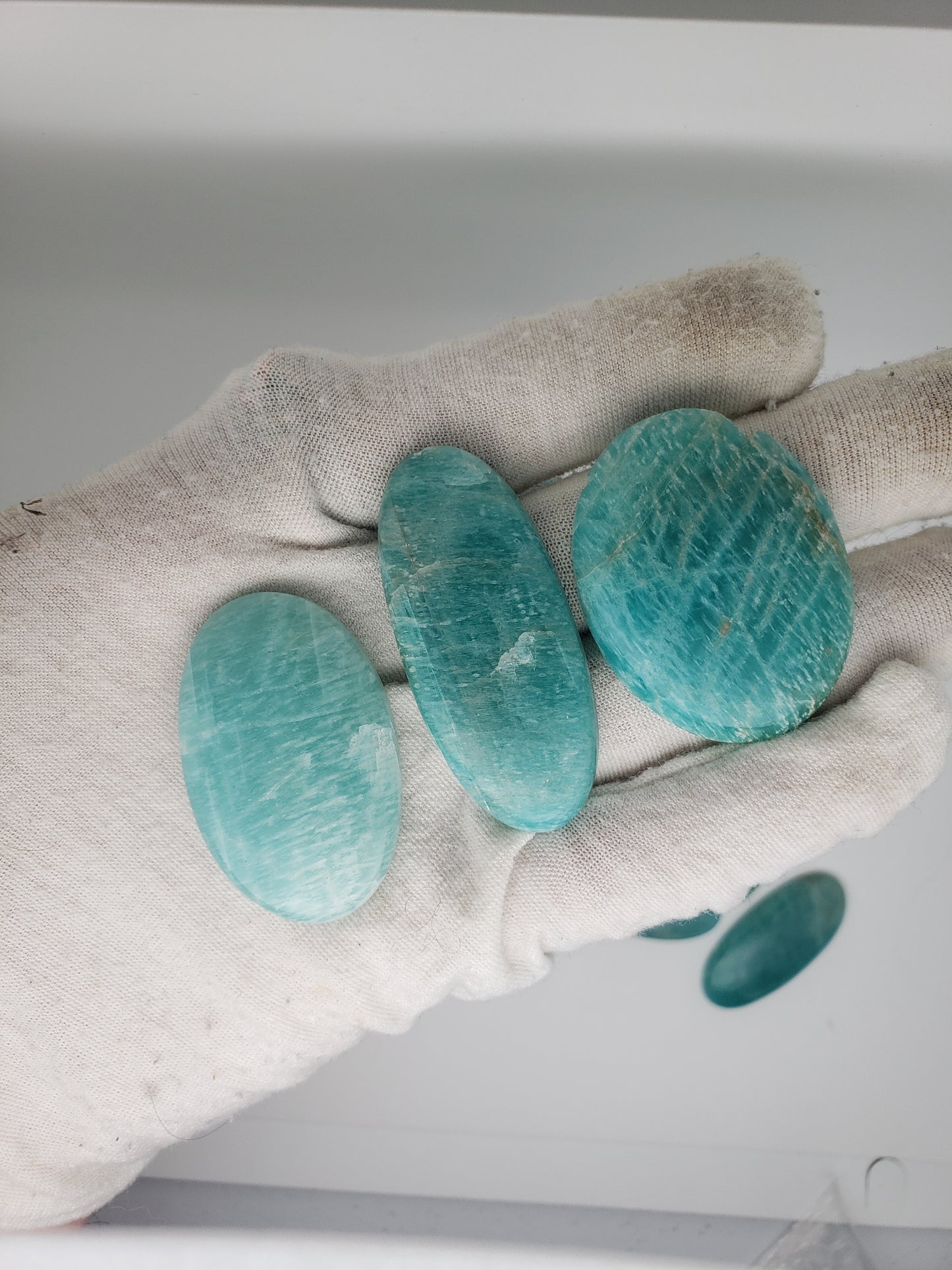 Amazonite Cabochons - Large to Palm Size