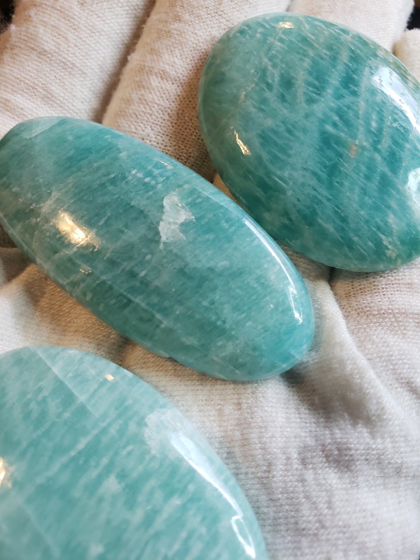 Amazonite Cabochons - Large to Palm Size