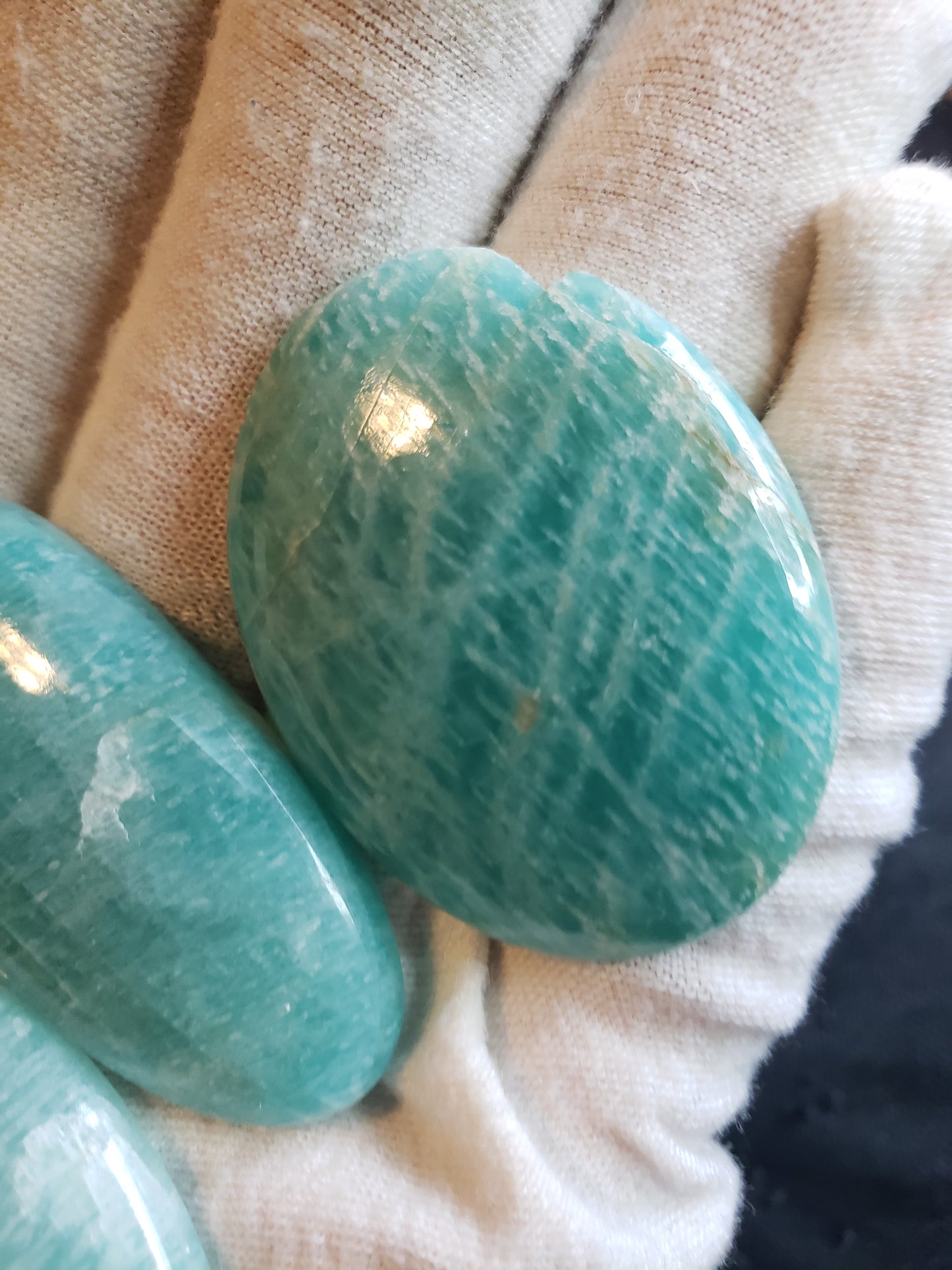 Amazonite Cabochons - Large to Palm Size